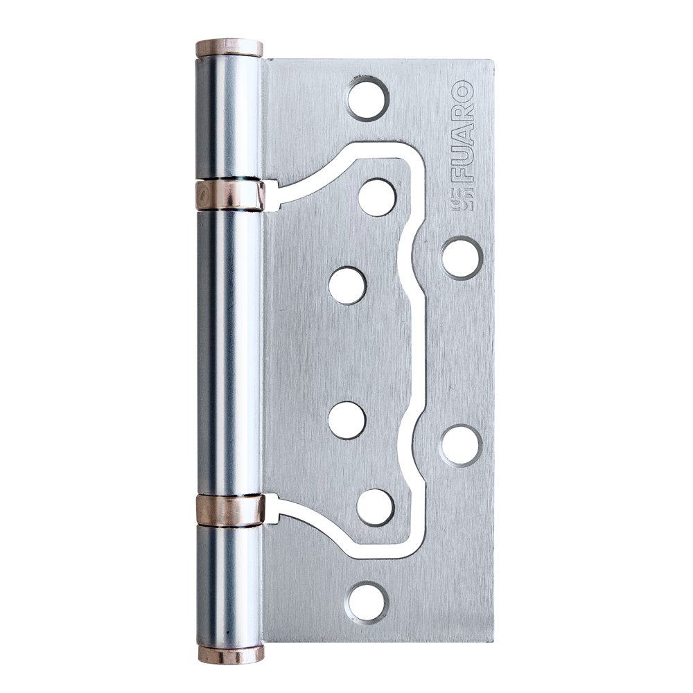 Петля Fuaro (Фуаро) универсальная без врезки IN4500W-BL SSC (500-2BB/BL 100x2,5) сатинированный хром БЛИСТЕР