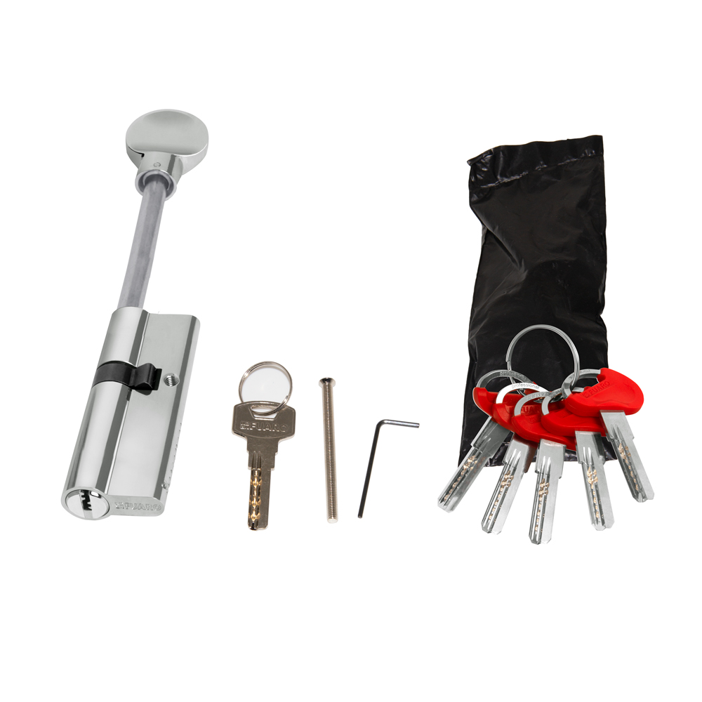 Цилиндровый Fuaro (Фуаро) механизм (D-PRO507-8) D-PRO5007-8Key75(40+10+25) CP хром 5+1Key со штоком перекод. - Вид 3