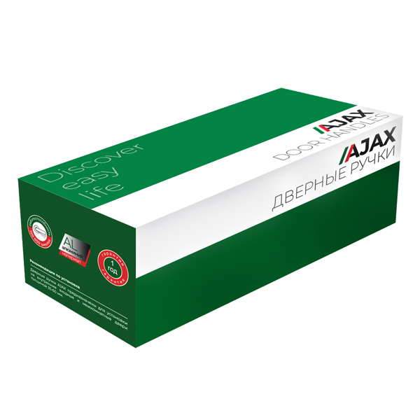 Ручка Ajax (Аякс) раздельная R.JR54.SILVA (SILVA JR) SN/CP-3 матовый никель/хром - Вид 3