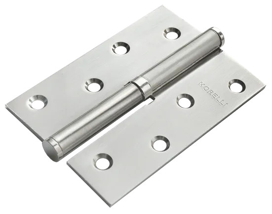 Петля карточная стальная разъемная MSD 100X70X2.5 PC L левая, врезная на круглой оси, вес полотна до 40 кг, цвет хром