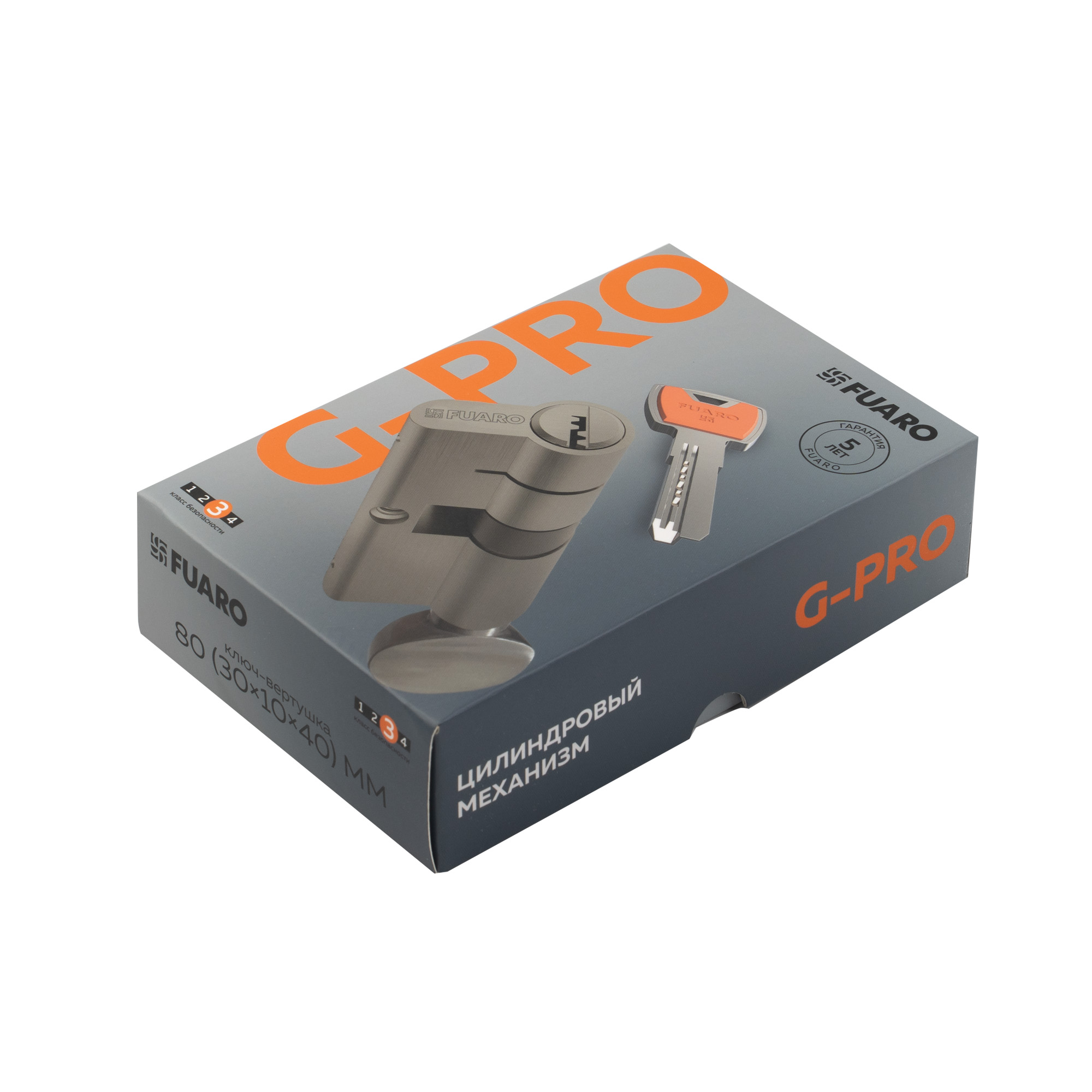 Цилиндровый Fuaro (Фуаро) механизм 3 класса безопасности G-PRO5002 Knob 110 (50+10+50) SSC 5Key - Вид 3