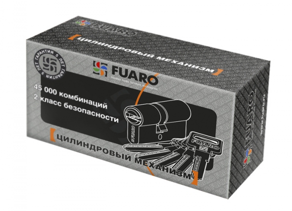 Цилиндровый Fuaro (Фуаро) механизм R600/80 mm (30+10+40) CP хром 5 кл. - Вид 3