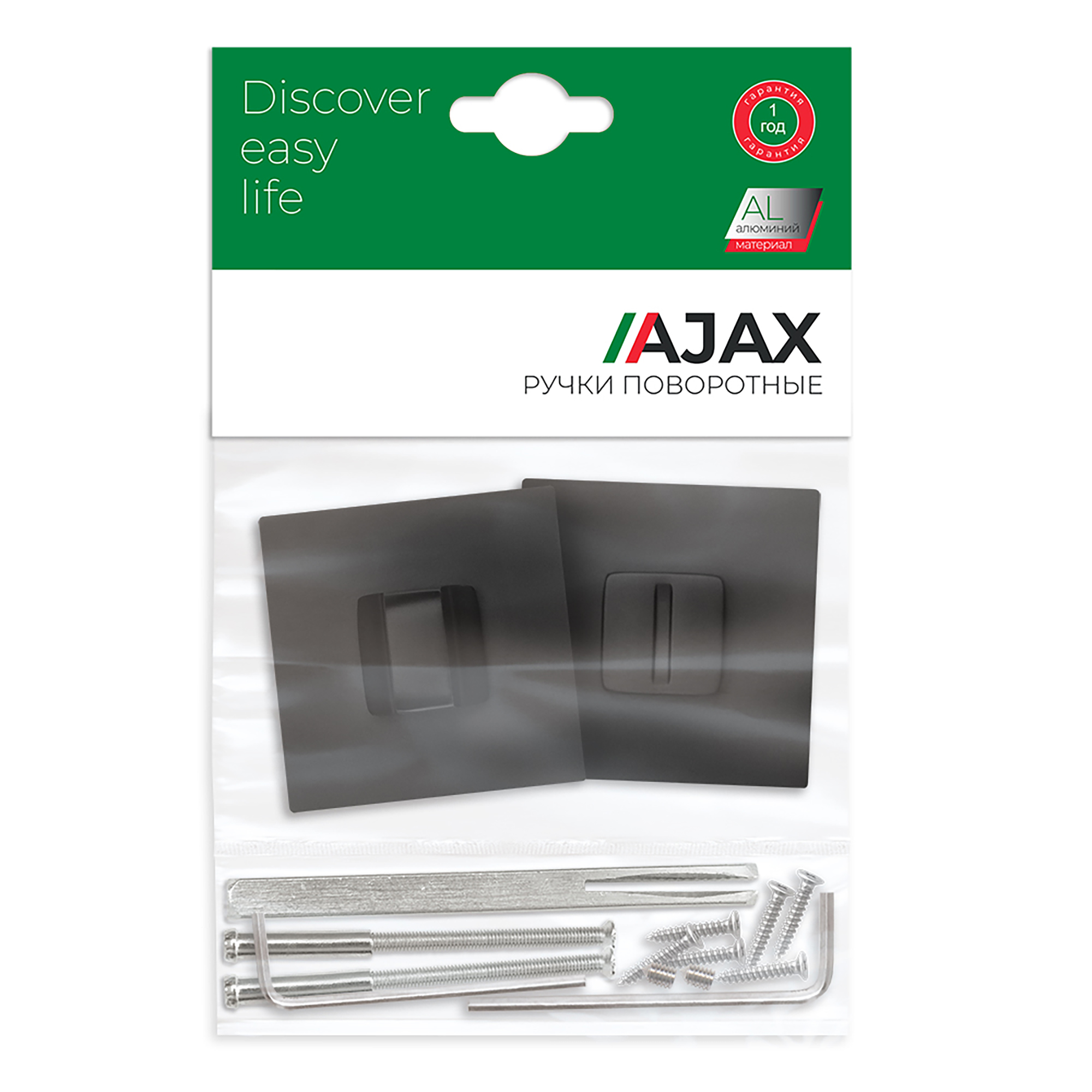 Ручка Ajax (Аякс) поворотная BK6.K.JS51 (BK6 JS) BL-24 черный - Вид 3