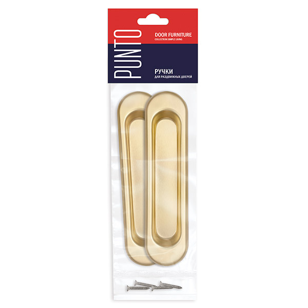 Ручка Punto (Пунто) для раздвижных дверей SH.SL152.010 (Soft LINE SL-010) SG матовое золото - Вид 3