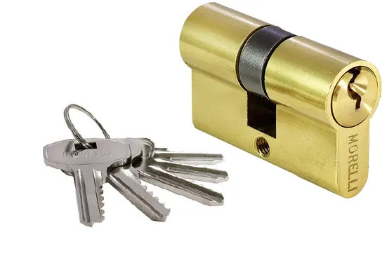Ключевой цилиндр 50C PG (50мм), цвет золото