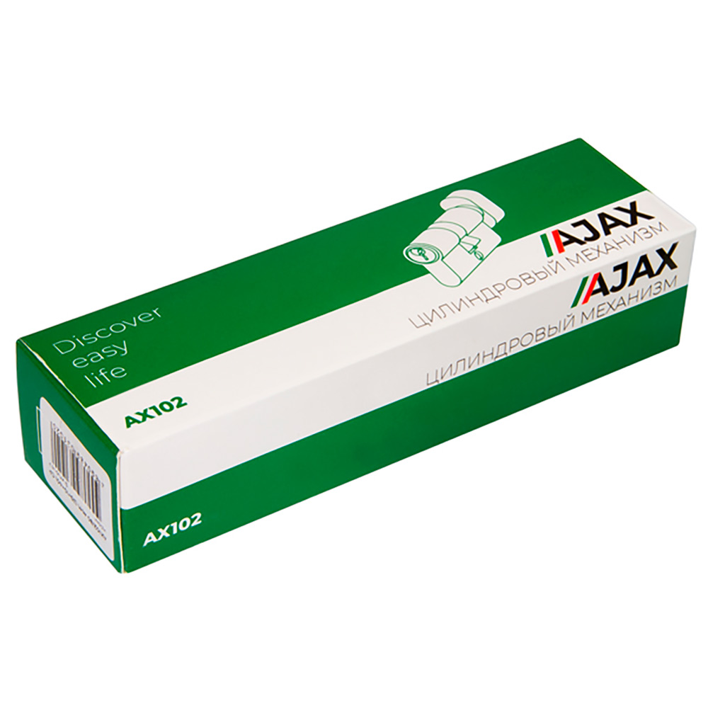 Цилиндровый Ajax (Аякс) механизм (AX102/70) AX1002Knob70 (30+10+30) CP хром с вертушкой - Вид 3