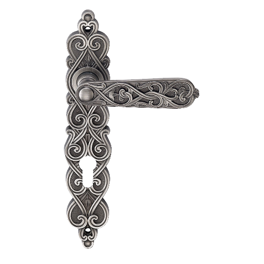 Ручка межкомнатная ARABESCO BL.SILVER