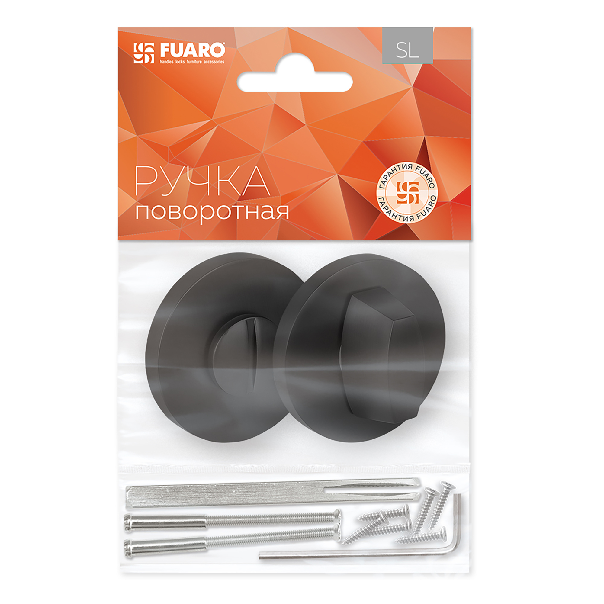 Ручка Fuaro (Фуаро) поворотная BK6.R.SLR52 (BK6 SLR) BL-24 черный - Вид 3