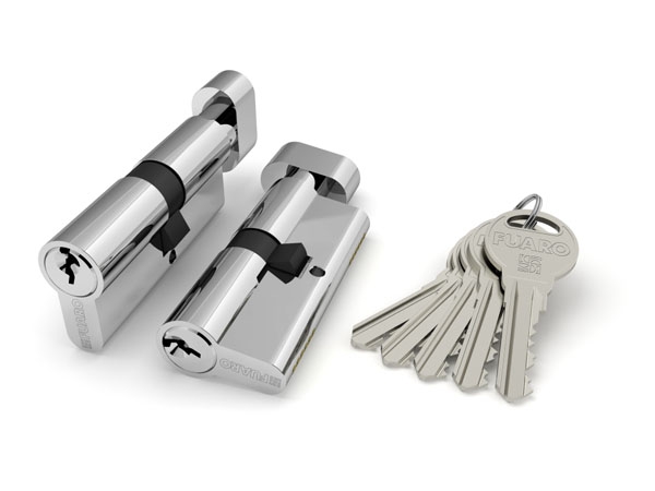 Цилиндровый механизм Fuaro (Фуаро) с вертушкой R302/70 mm (30+10+30) CP хром 5 кл.
