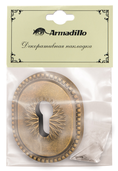 Накладка Armadillo (Армадилло) на цилиндр ESC.C.CL/OV (ET-DEC CL) OB-13 античная бронза - Вид 3