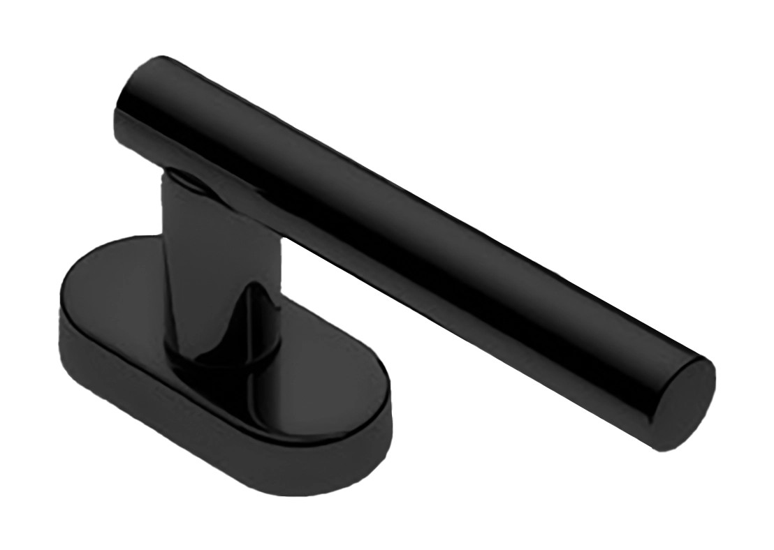 Ручка дверная CALLA W1 NERO-ST оконная с 4-х позицион. механизмом цвет черный soft touch