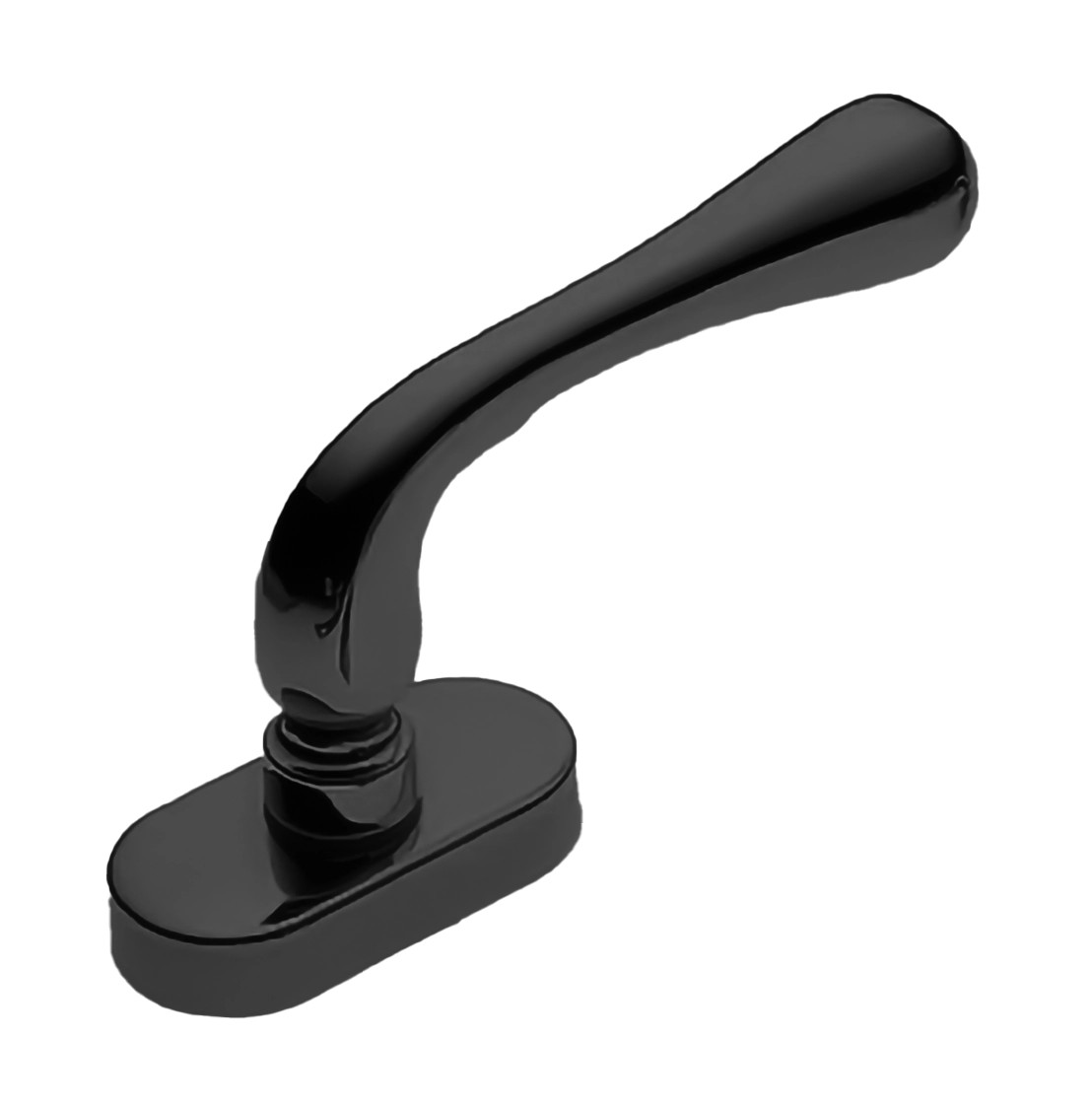Ручка дверная ASTRO W1 NERO-ST оконная с 4-х позицион. механизмом цвет черный soft touch