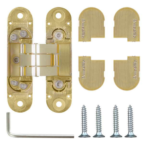 Петля Armadillo (Армадилло) скрытой установки U3D4000 SG (9540UN3D) мат. золото - Вид 4
