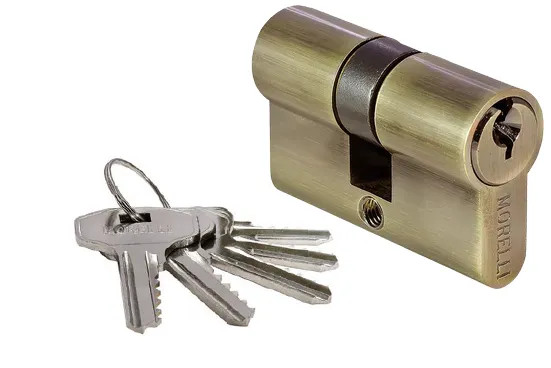 Ключевой цилиндр 50C AB (50 мм), цвет античная бронза