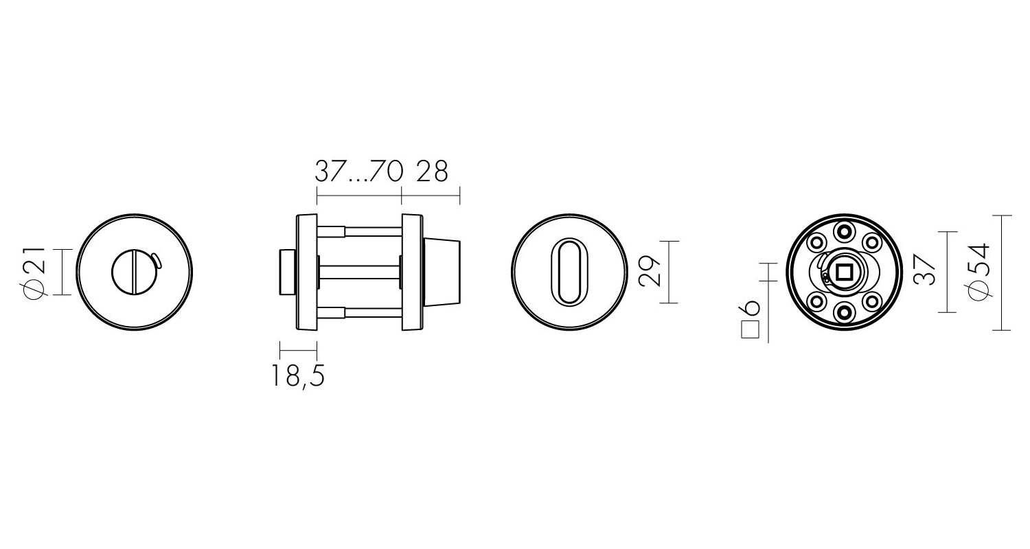 Ручка Fuaro (Фуаро) поворотная BK6.R.DSS201-02 (DSS-02-BK6) (INOX 201) BLACK - Вид 2