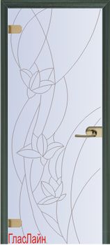Белая стеклянная дверь Стеклянная Дверь GlasLine GL-18