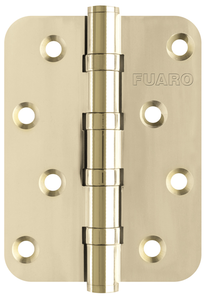 Петля Fuaro (Фуаро) универсальная IN4400U-R10 PB (4BB-R10 100x75x2,5) латунь