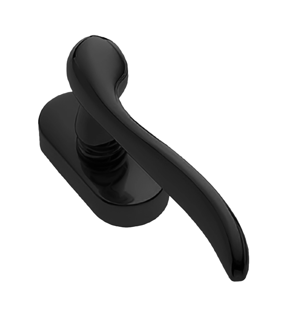 Ручка дверная TOSCANA W1 NERO-ST оконная с 4-х позицион. механизмом цвет черный soft touch