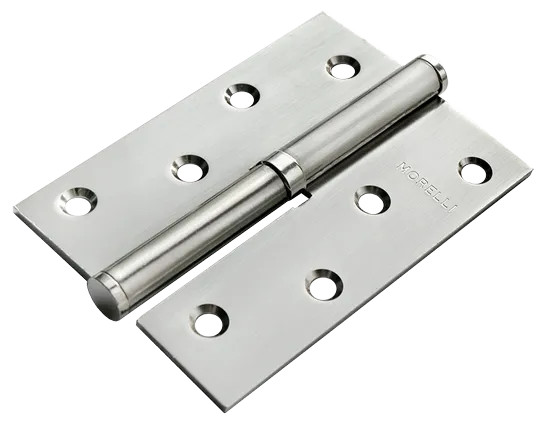 Петля карточная стальная разъемная MSD 100X70X2.5 SC L левая, врезная на круглой оси, цвет матовый хром